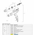 PEM X1 Wedge Tool-2324205 for Wanger X1 Powder Spray Gun 3