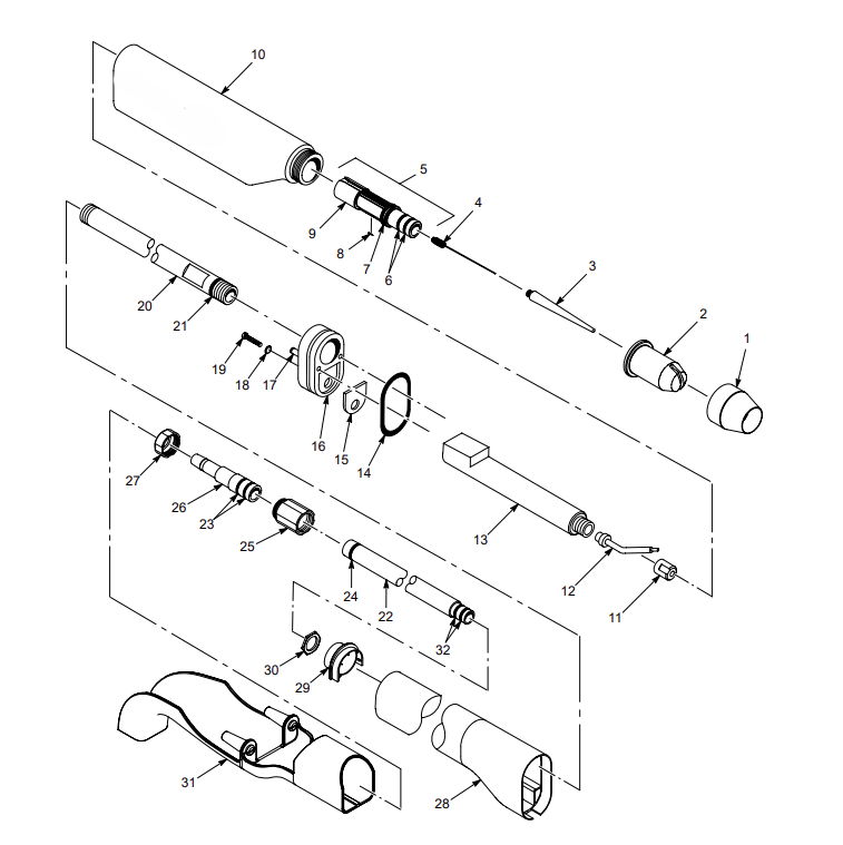 Heavy Duty Electrode Support Kit for Sure Coat Spray Guns-1093572 2