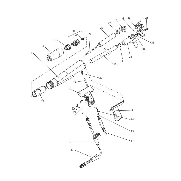 Wanger PEM C4 Bend-351764 for PEM-C4 HiCoat manual gun 3