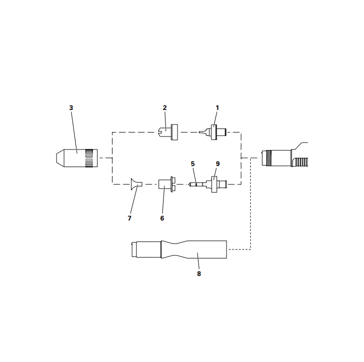 Round Electrode for Optigun 2-Ax Automatic Powder Gun-382914 2