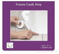 Tub & Wall Caulk Strip - provides a watertight seal for joints along bath sink b