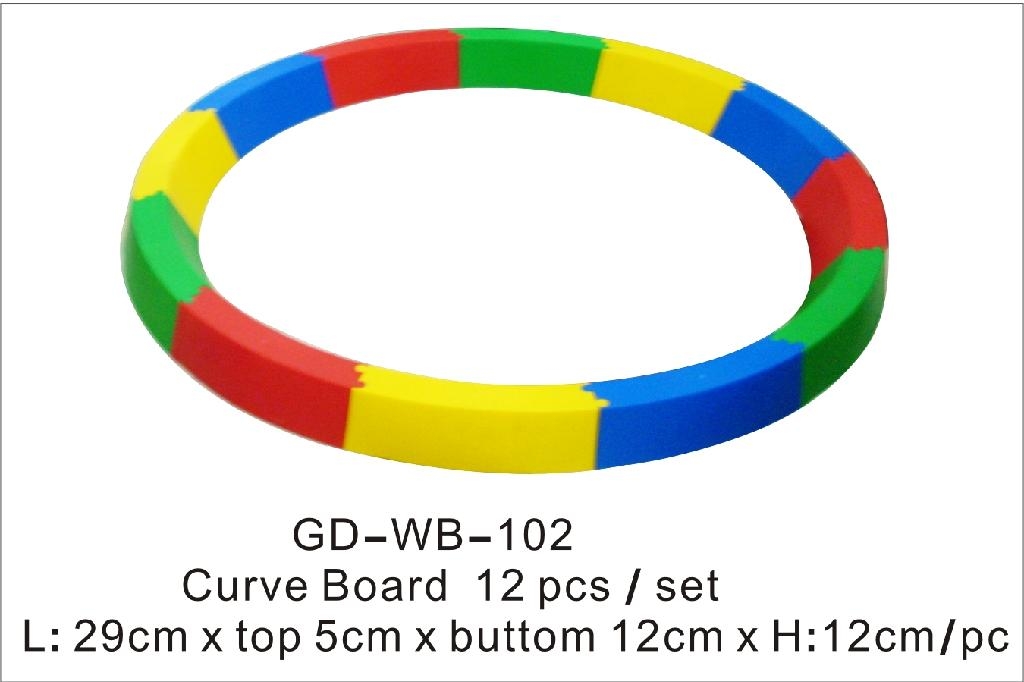 Curve Balancing Set, Straight Board, Balancing Board 2