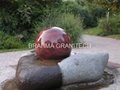  Sphere Bollards,stone balls,stone Bollards globes