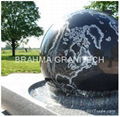 rotating garden ball sphere,garden water feature,stone ball