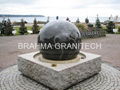 stone floating balls,floating spheres,stone fountain