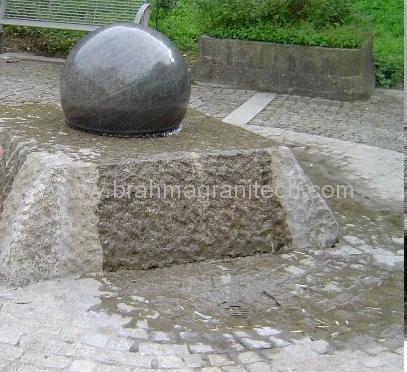 stone ball fountain,fountain marble ball,granite ball