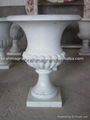 Garden marble planter