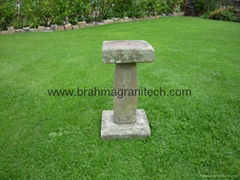 stone bird bath