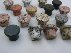 Natural stone knobs