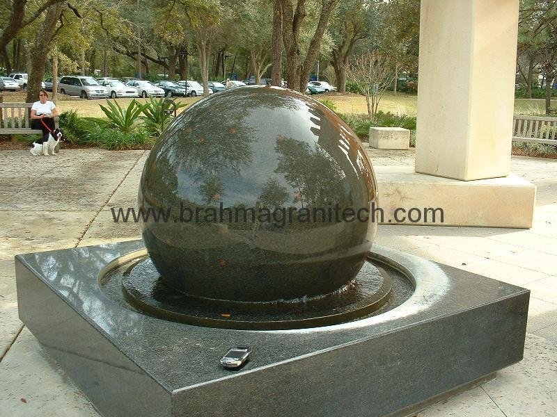  flytende granitt Globes, rullende ball fontene, stein ball, marmor ball, granit