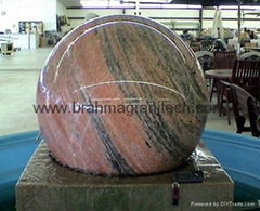  granite floating sphere water fountain ball  water feature