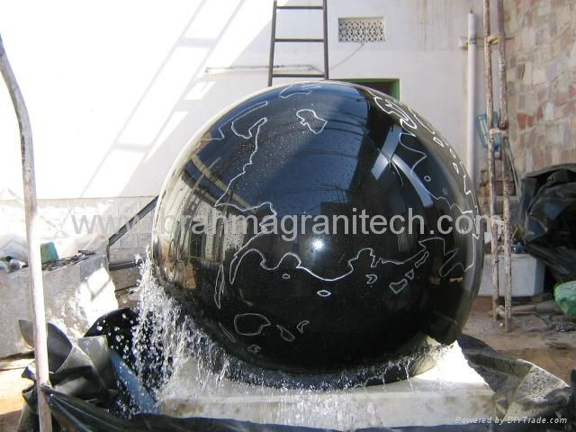 floating granite ball