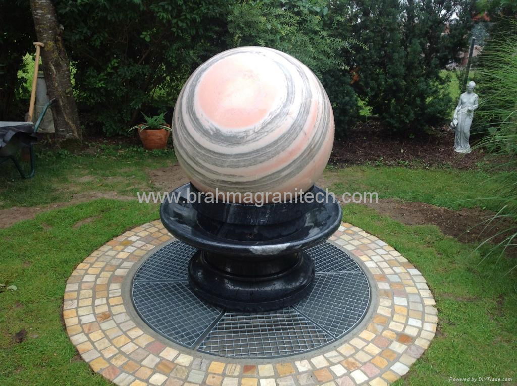 decorative ball fountain,sphere desktop,sphere rock,pool ball fountain 2