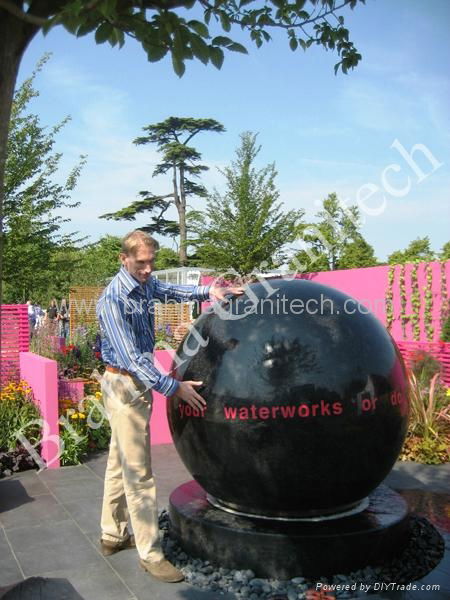 large granite sphere