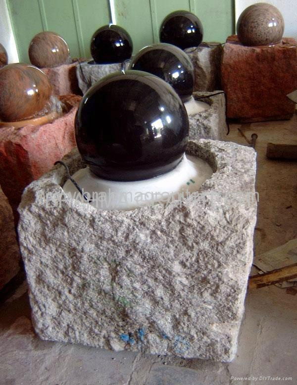 granite ball fountain