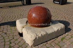 SPHERE FOUNTAIN INSTALL IN SWEDEN, Kugel ball fountain fountain ball