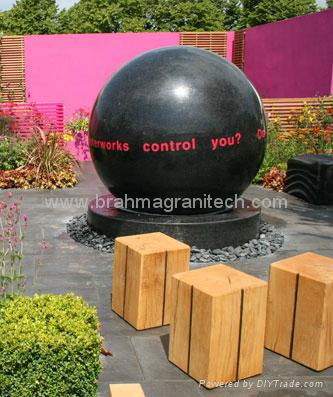 rotating ball fountain