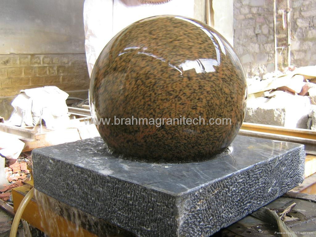 granite fountain globe