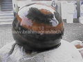 polished black granite ball sphere globe 1