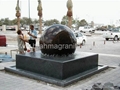 stone floating balls,floating spheres,stone fountain