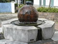 rotating stone sphere,water fountain ball