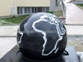 Pool designs with marble Sphere and Base Centerpiece 5