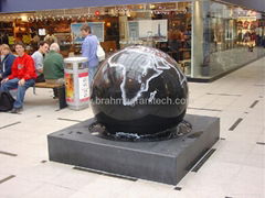 largest black granite sphere fountain 