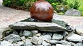 stone sphere fountains ,water ball