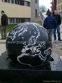 STONE GLOBE FOUNTAIN,GRANITE GLOBE FOUNTAIN 3