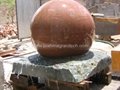 Solar powered ball water Feature, Large Black Granite Fountain Globe 3