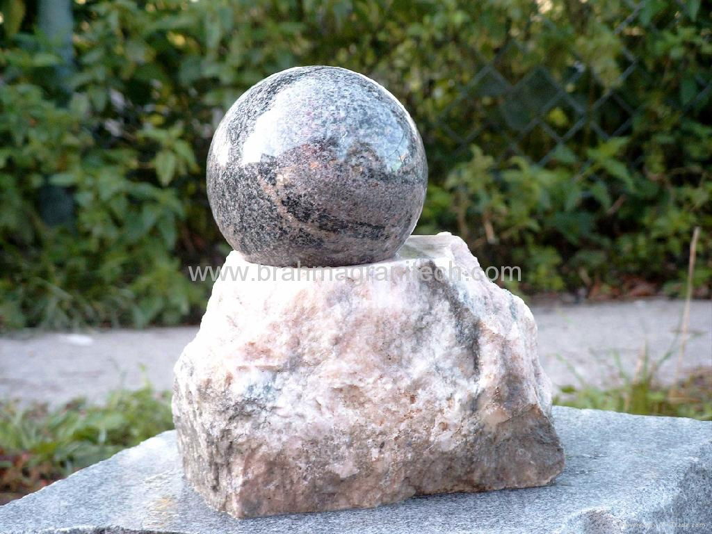 kugel ball, revolving ball, granite kugel