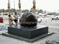 large stone ball fountain,giant ball sphere globe fountain 