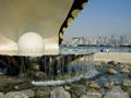  MARBLE STONE SPHERE WITH MARBLE  STONE PLINTH