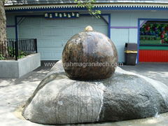 STONE BALL on ROCK BASE