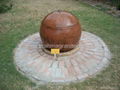  Revolving sphere fountain,rotating ball water features,spinning stone ball 4