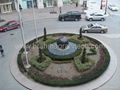 fontaine flottante, sphère conçoit, la fontaine en pierre