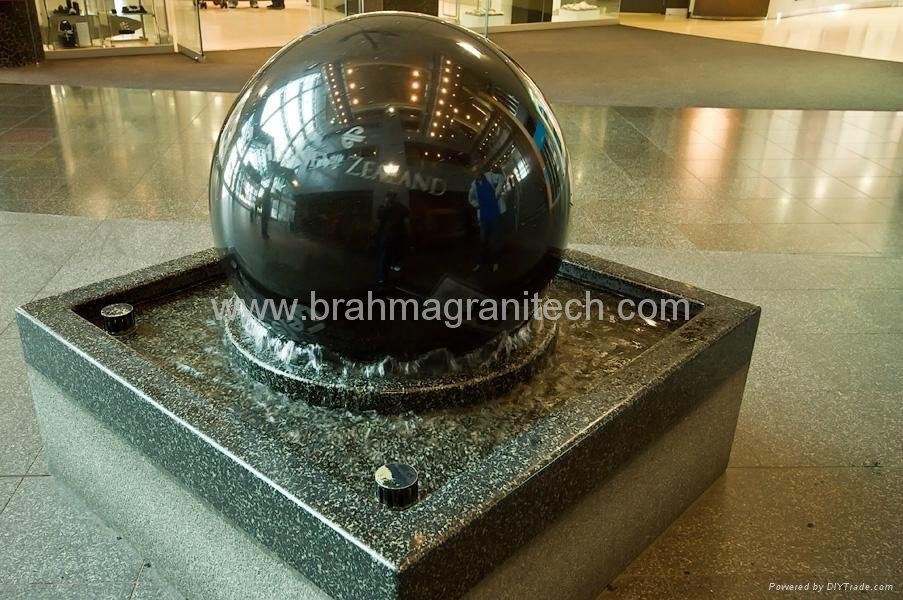 Fountain stone globes,floating globes,rolling spheres 2