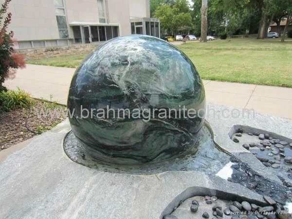 rotating garden ball sphere,garden water feature,stone ball 4