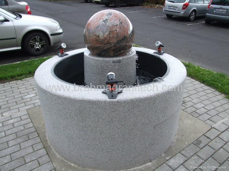 Floating Rock ball,rock sphere fountain,rock water feature 5