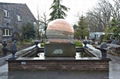 Floating Rock ball,rock sphere fountain,rock water feature