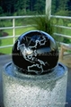 marble ball water feature sphere fountains Granit Kugelbrunnen 1