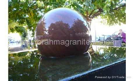  Floating Stone Sphere Fountain,rotating ball fountain 5