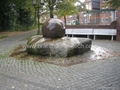 black ball fountain,black stone ball fountain,black granite fountain 3