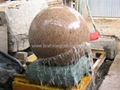 blue pearl sphere fountain ball,granite stone ball fountain 3