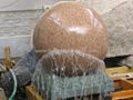 blue pearl sphere fountain ball,granite stone ball fountain