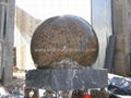 white floating granite spheres,ball fountain