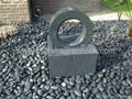 Rotating  wheel Fountain,granite ring,stone ring