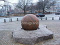 granite ball,spinning ball fountain,spinning sphere water feature fountain