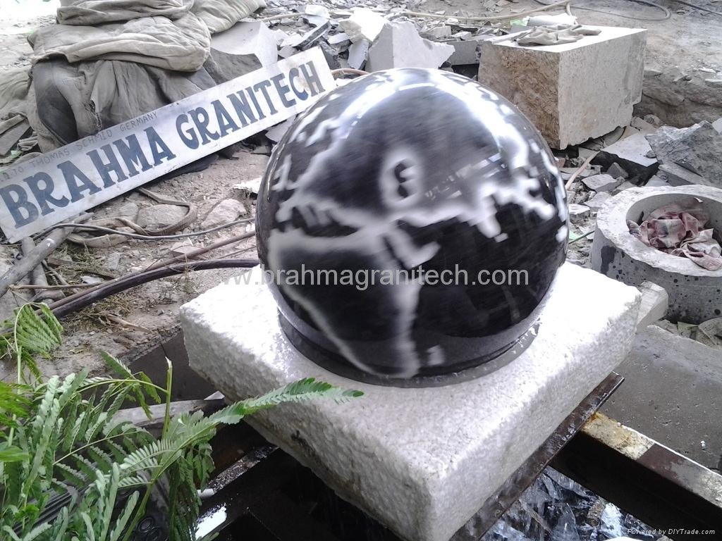 spherical ball fountains,granite globe fountain  5