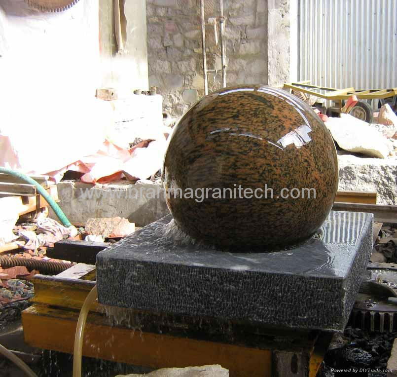 granite ball fountain